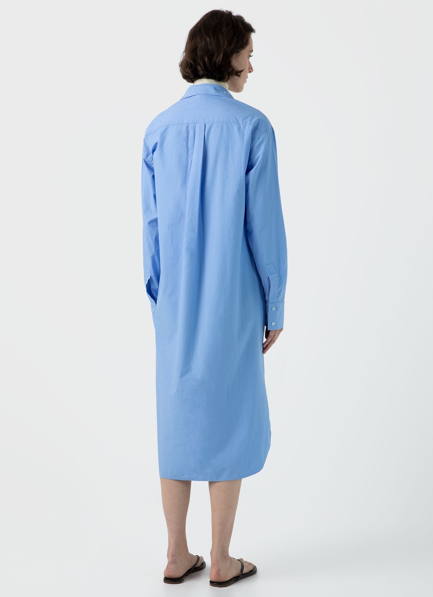 Cotton Poplin Shirt Dress - 4