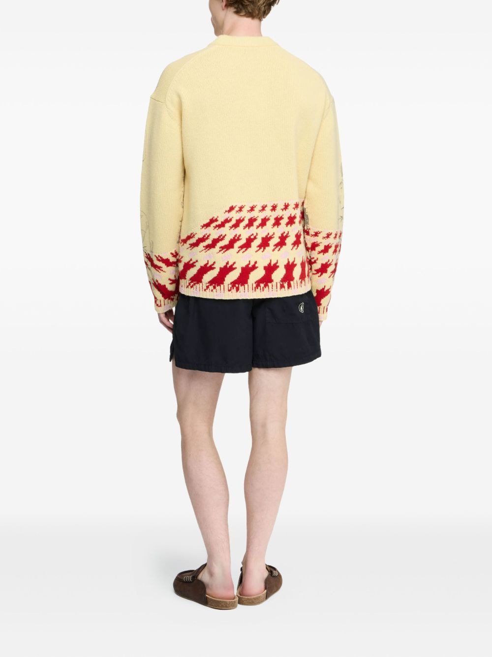sketch-houndstooth sweater - 3