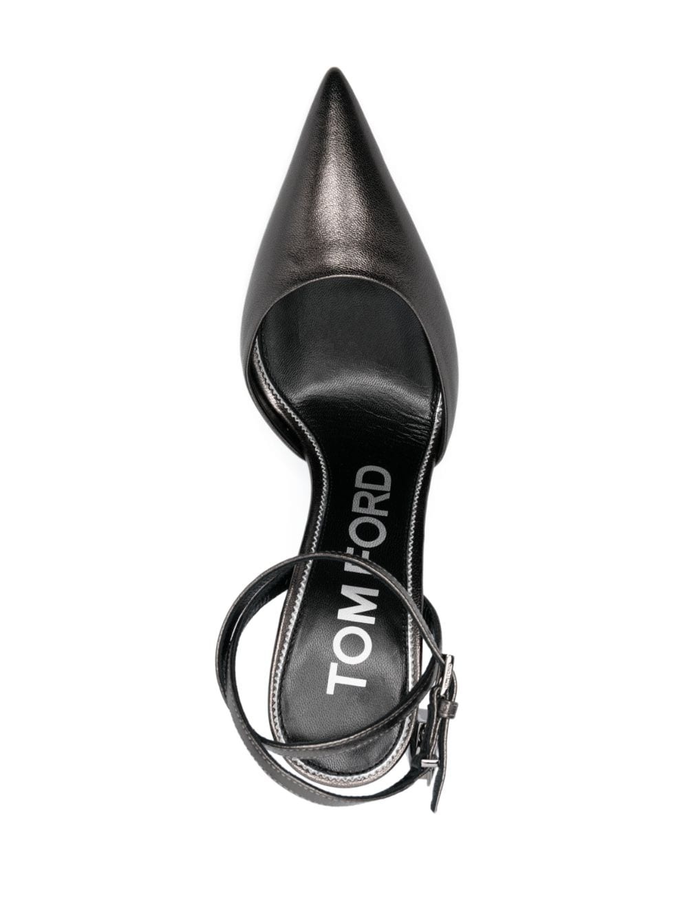Padlock leather pumps - 4