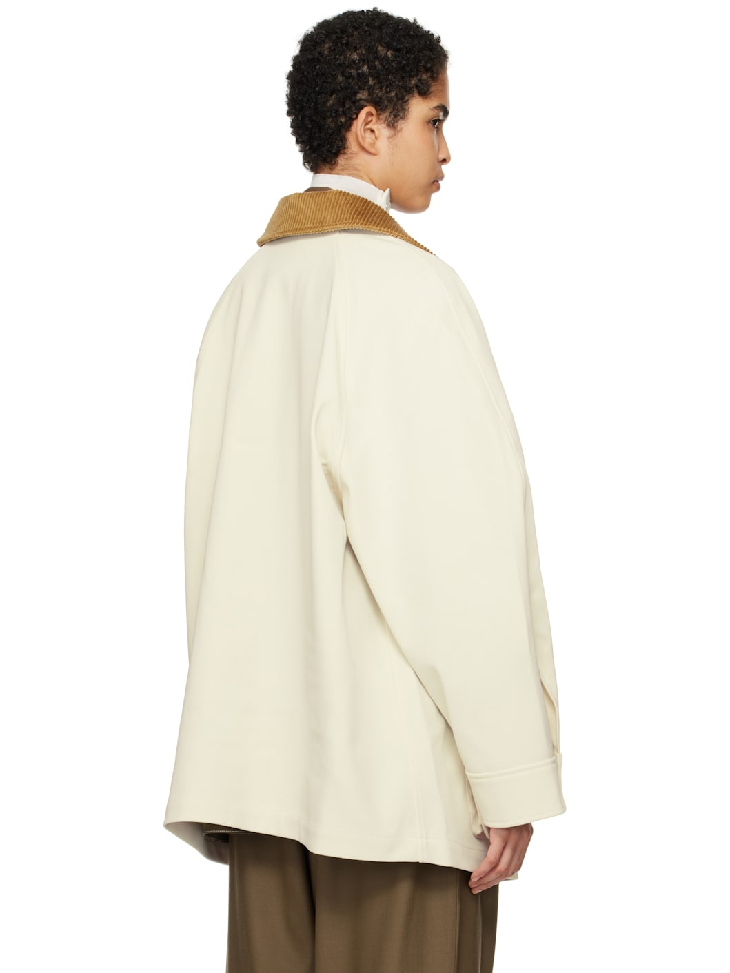 Off-White Short Trench Coat - 3