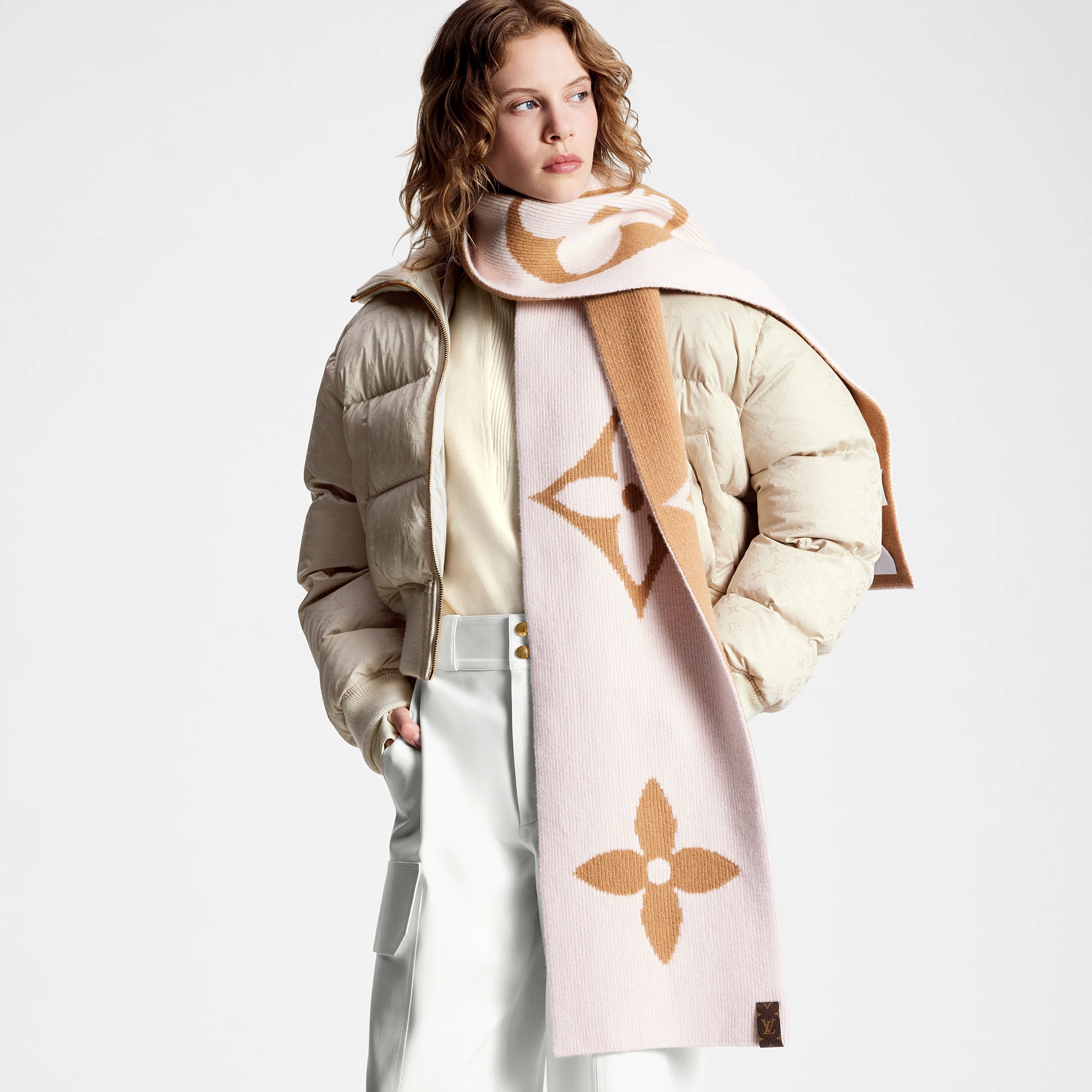 LV Medallion Knit Scarf - 5