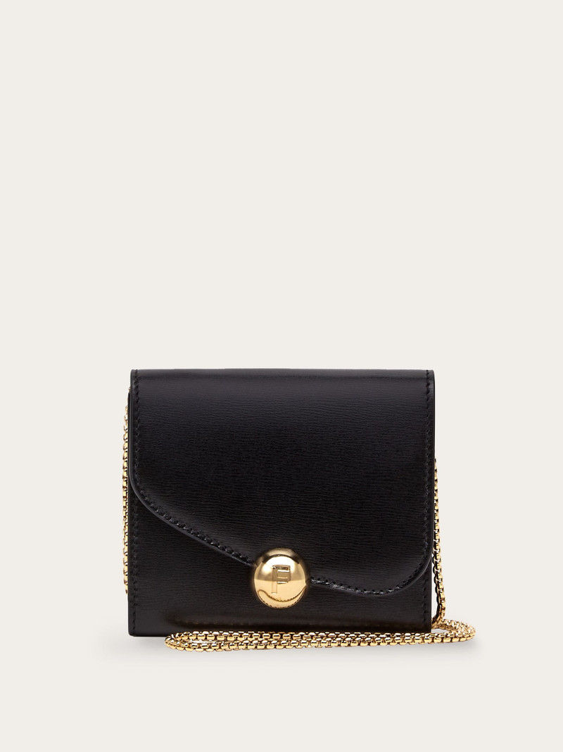 Asymmetrical flap compact wallet 1