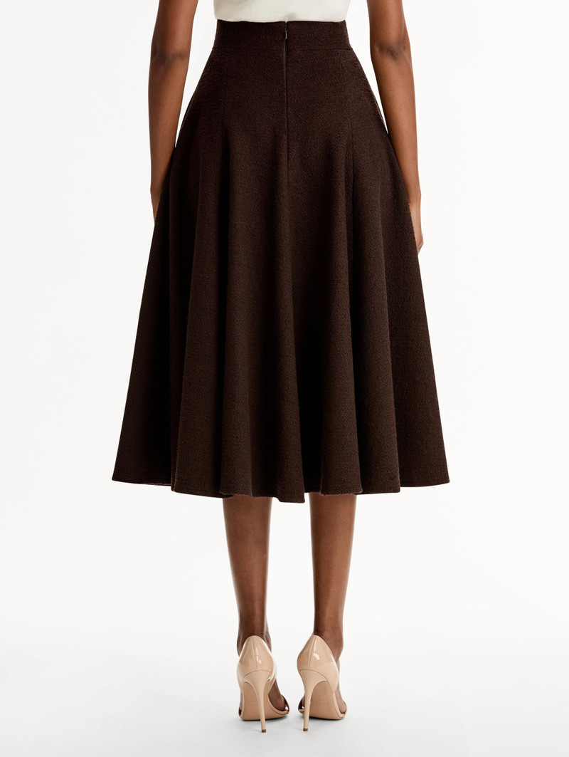 WOOL TWEED PLEATED SKIRT 3