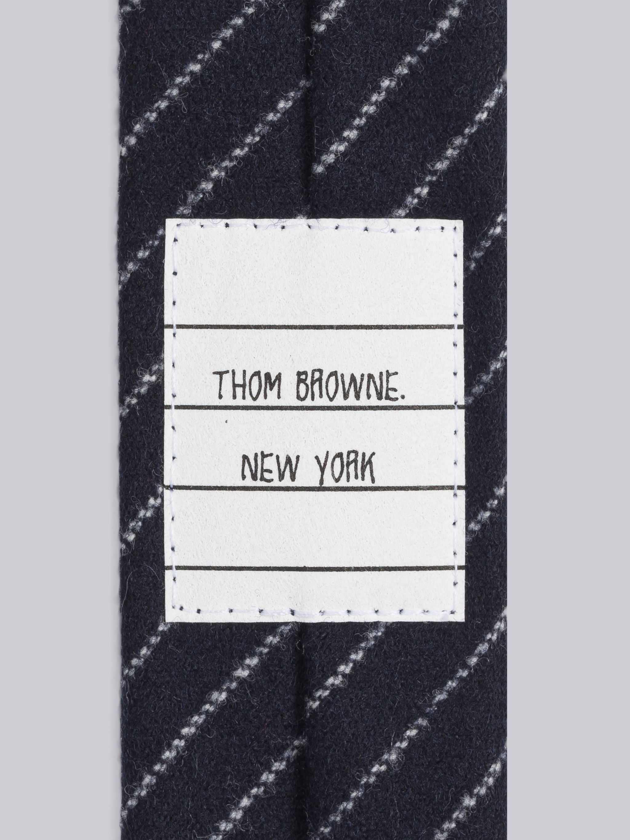 Engineered Chalk Stripe Flannel Classic Tie - 2