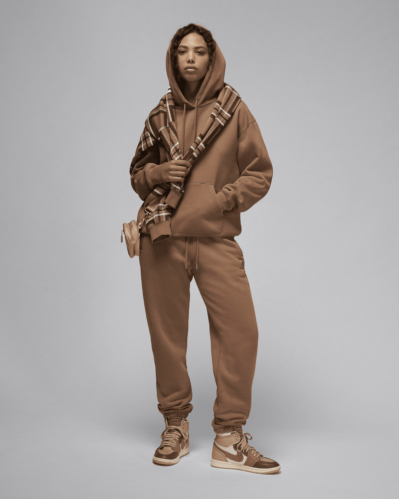 Jordan Flight Fleece Women's Satin Lined Pullover Hoodie 7