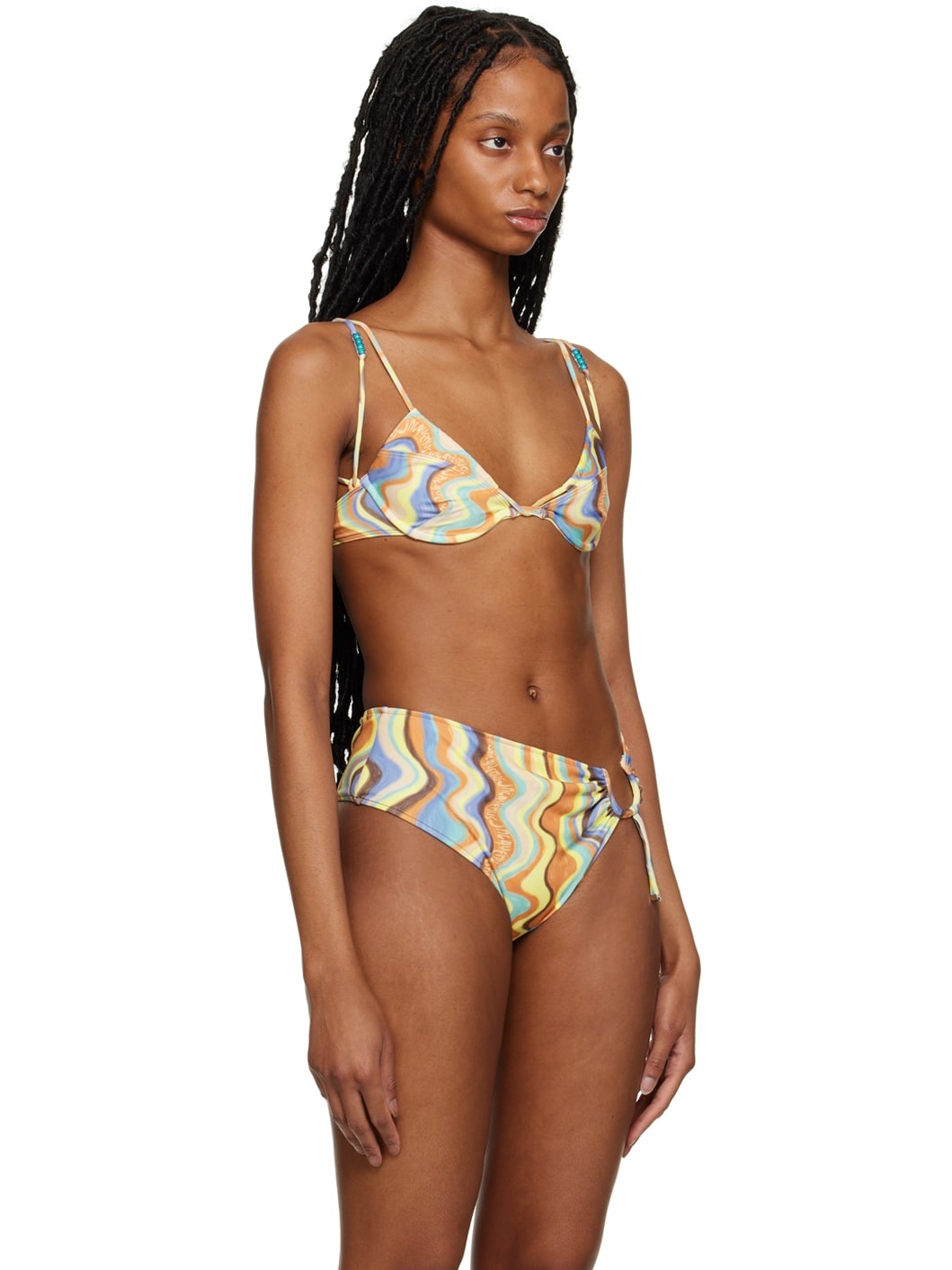 Multicolor 'Le Haut de Maillot Barco' Bikini Top - 2