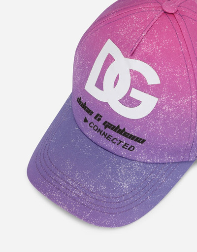 Dolce & Gabbana Cotton baseball cap with DG Crew print outlook
