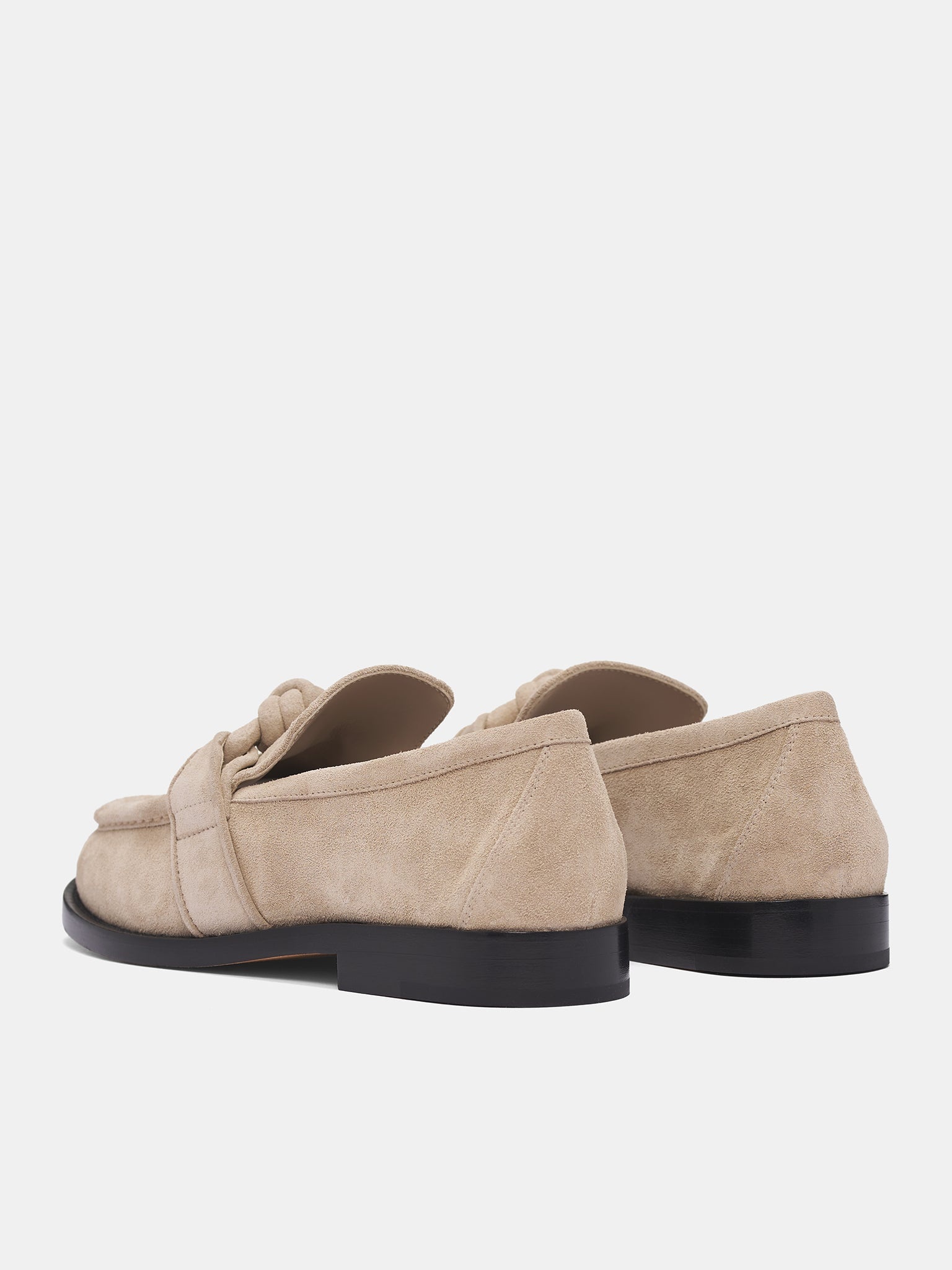 Beige Astaire Suede Loafers - 5