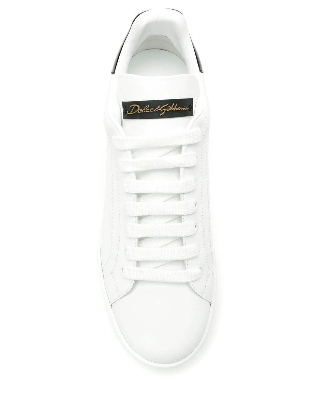 contrasting heel counter lace-up sneakers - 4