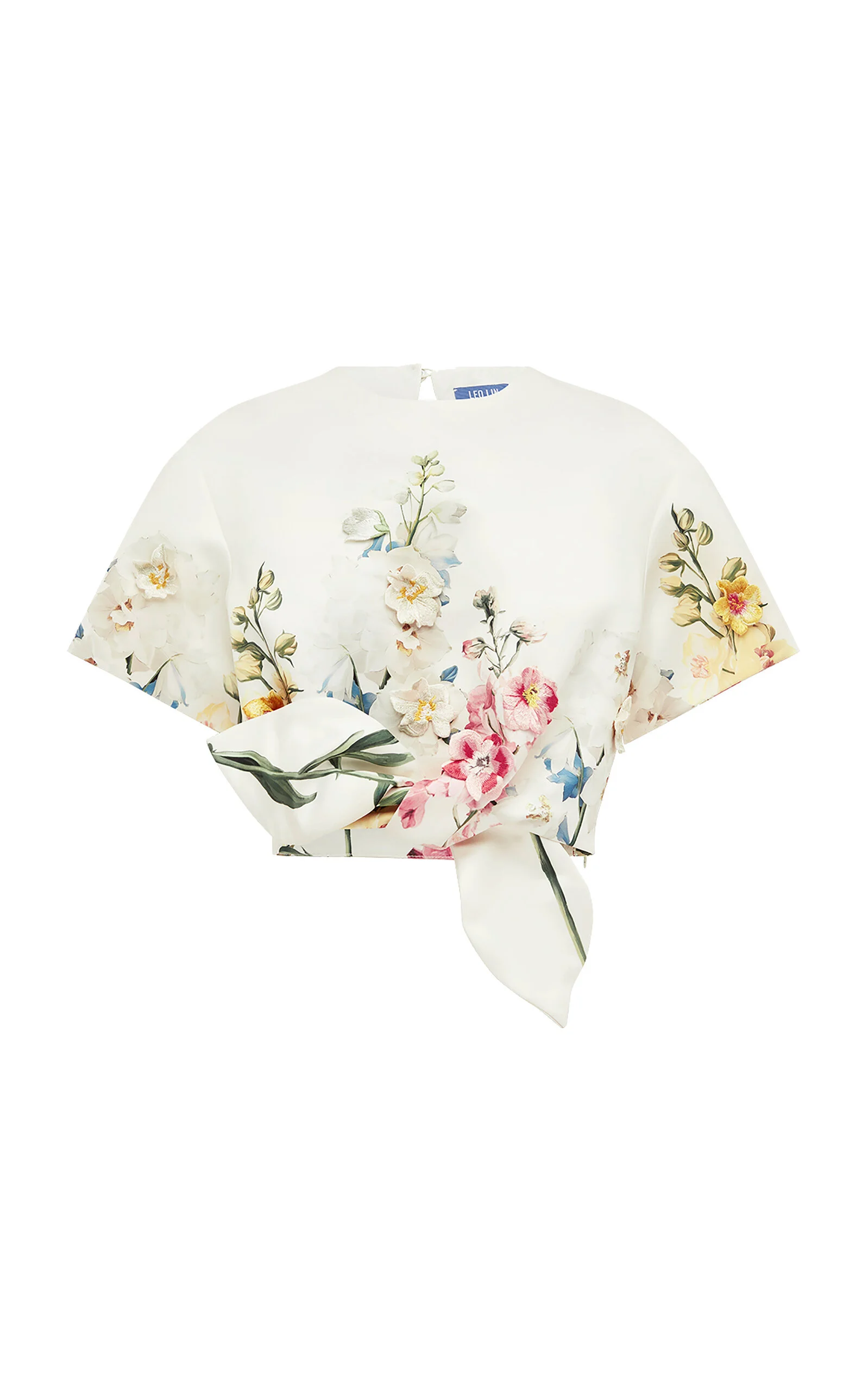 Riley Embroidered Crop Top off-white - 1