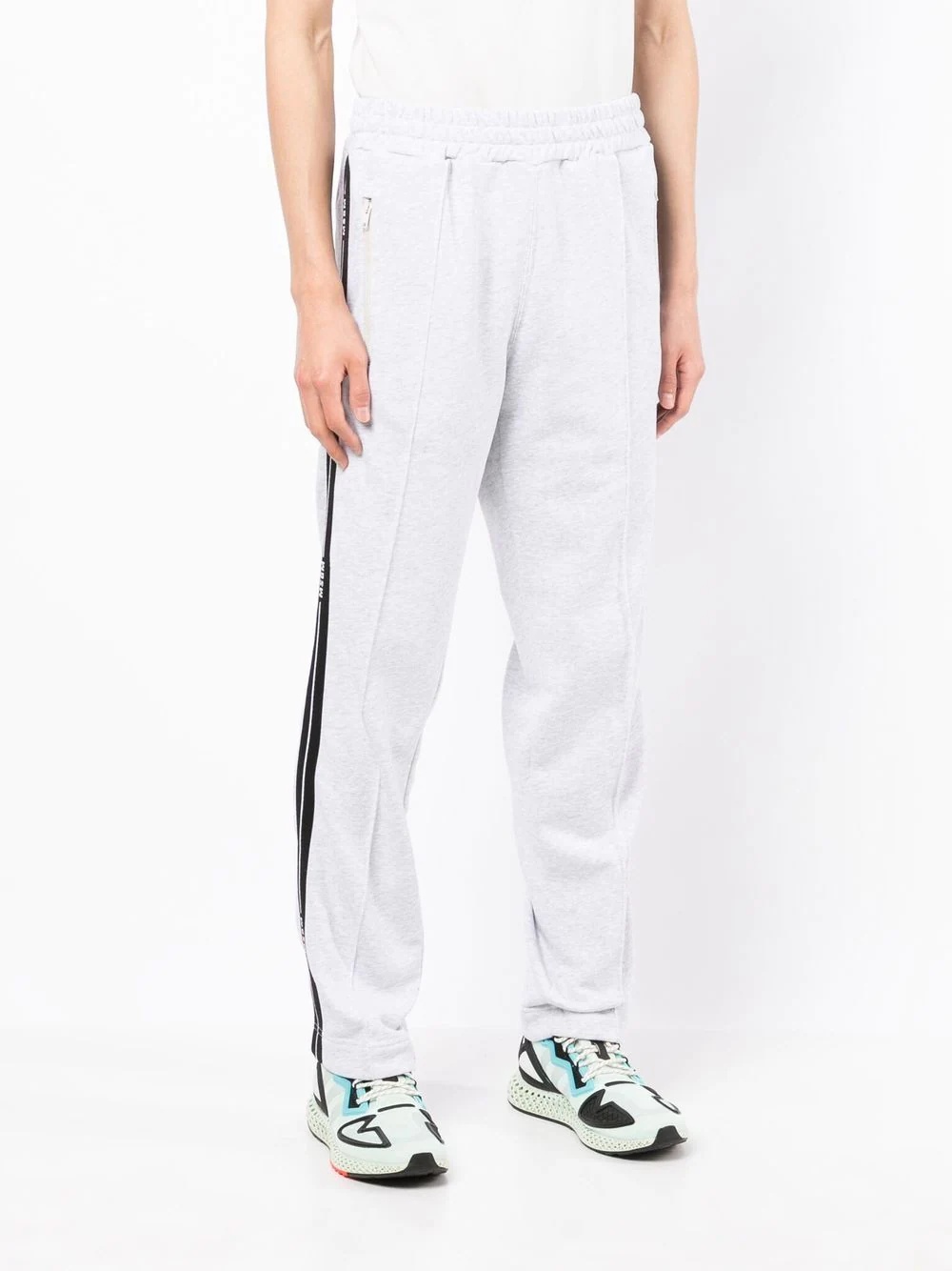 logo side-stripe track trousers - 3