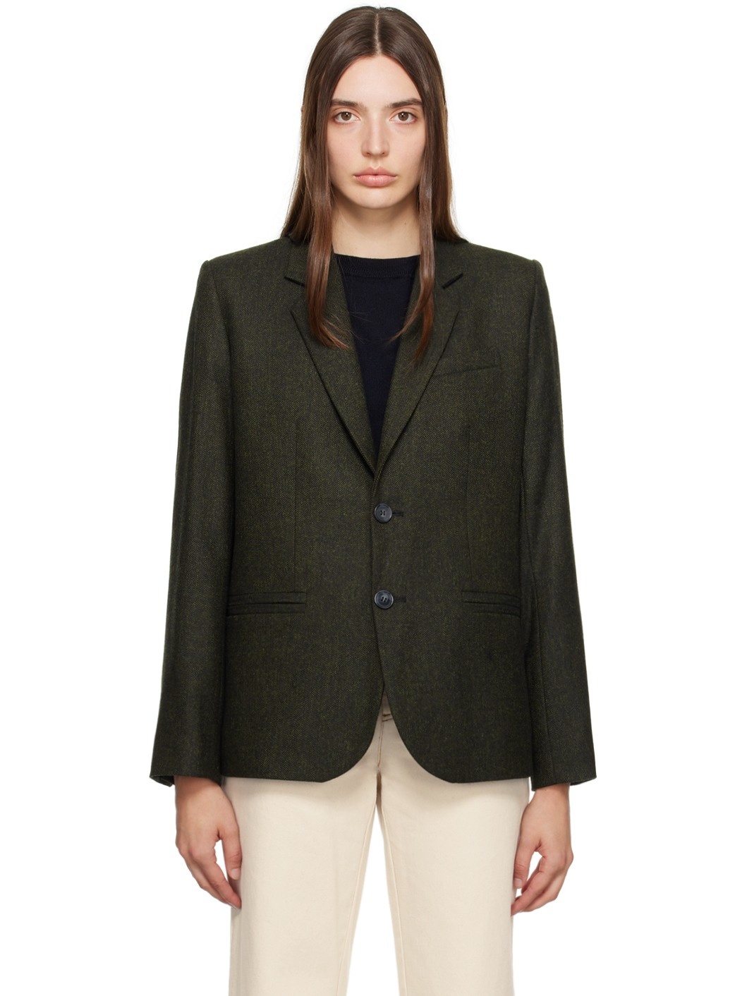 A.P.C. Green Boyfriend Blazer