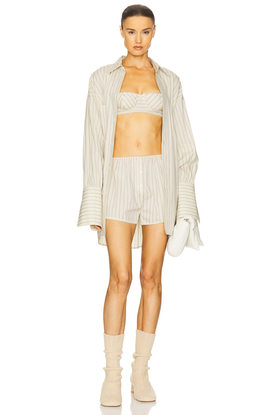 Pinstripe Poplin Bra - 5