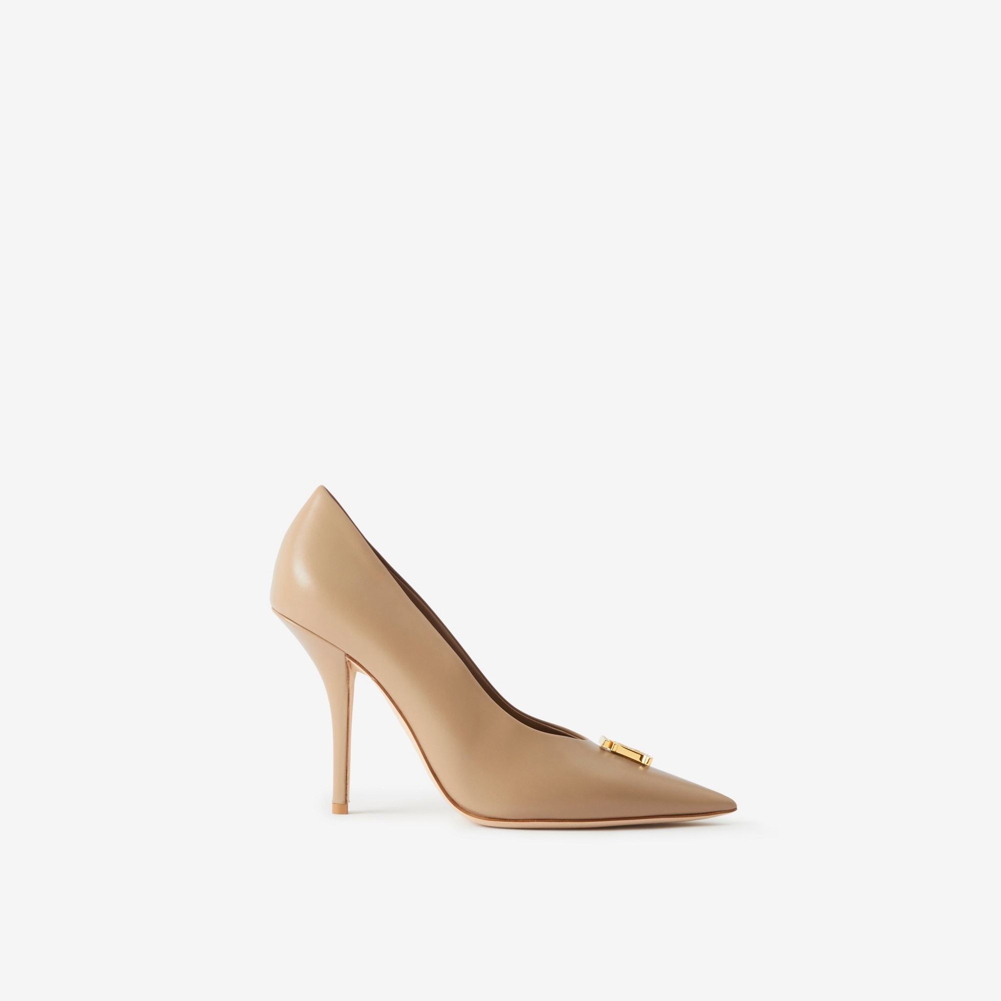 Monogram Motif Leather Point-toe Pumps - 1