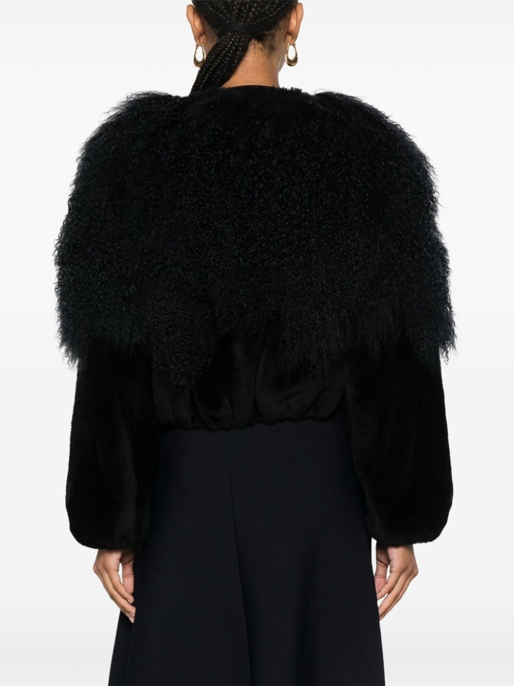 shearling-trim jacket - 4