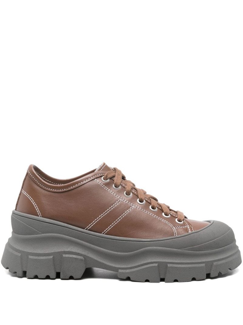 lace-up platform sneakers 1