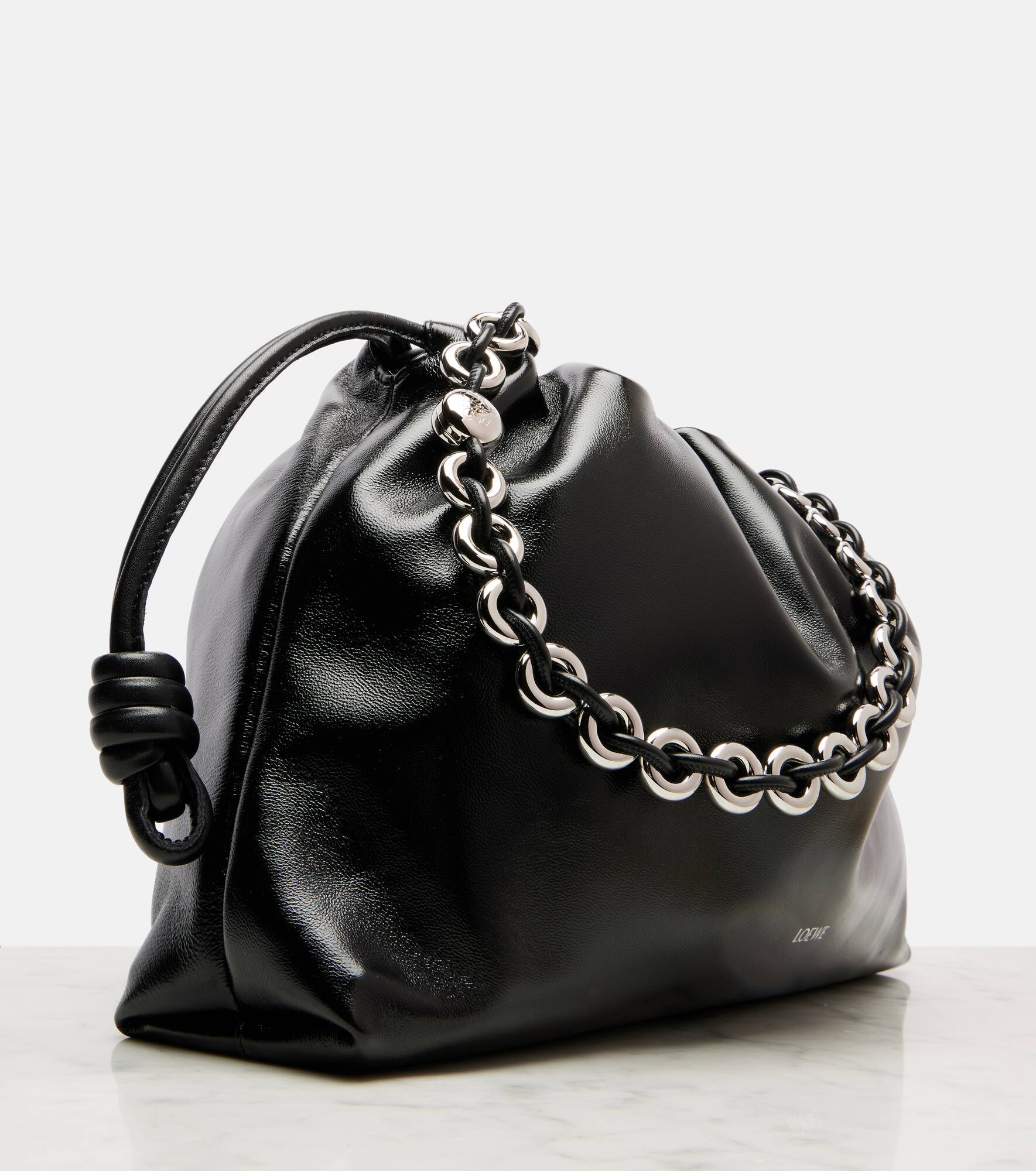 Flamenco Large leather shoulder bag - 6