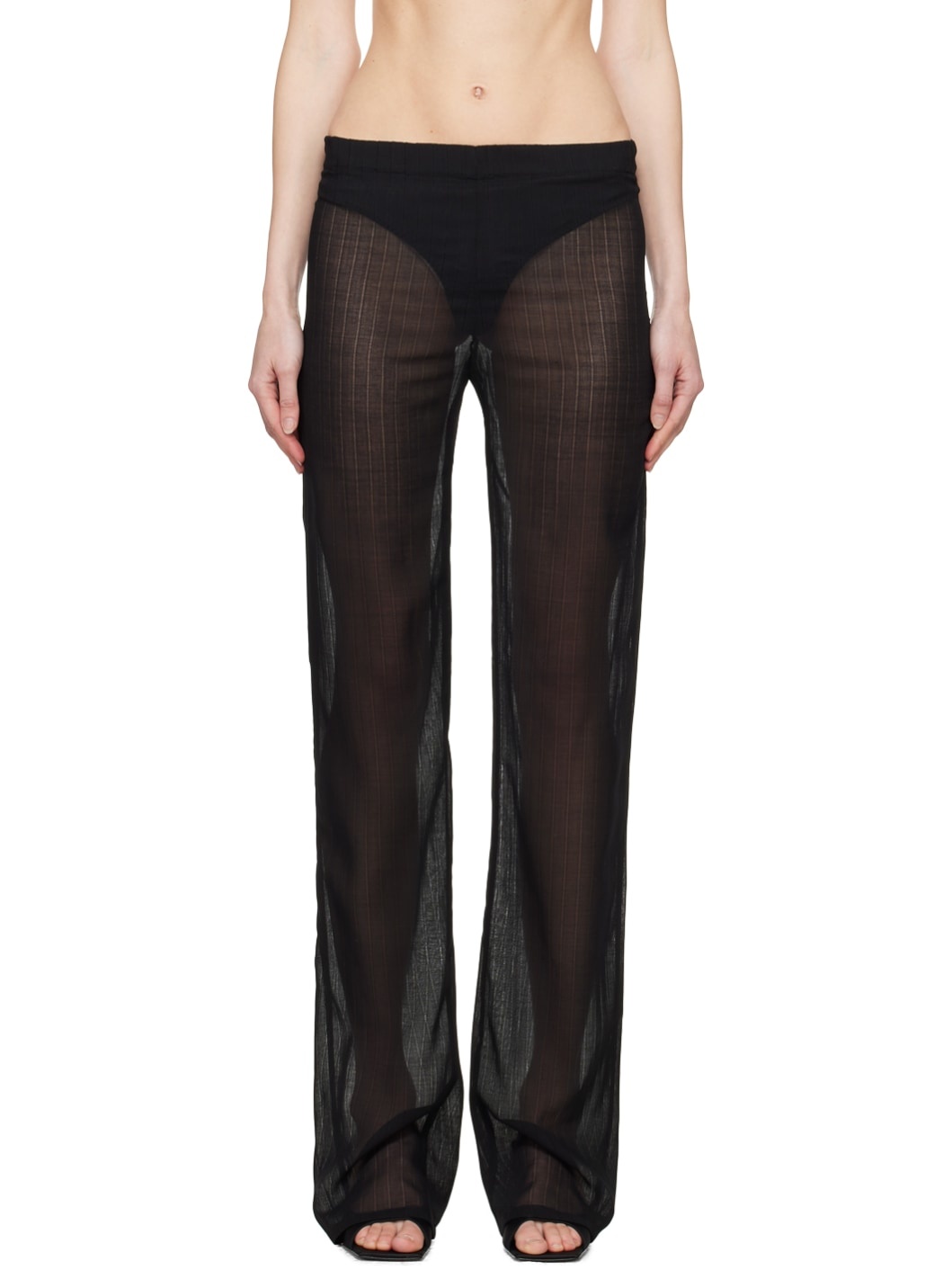 Black Mermaid Trousers - 1
