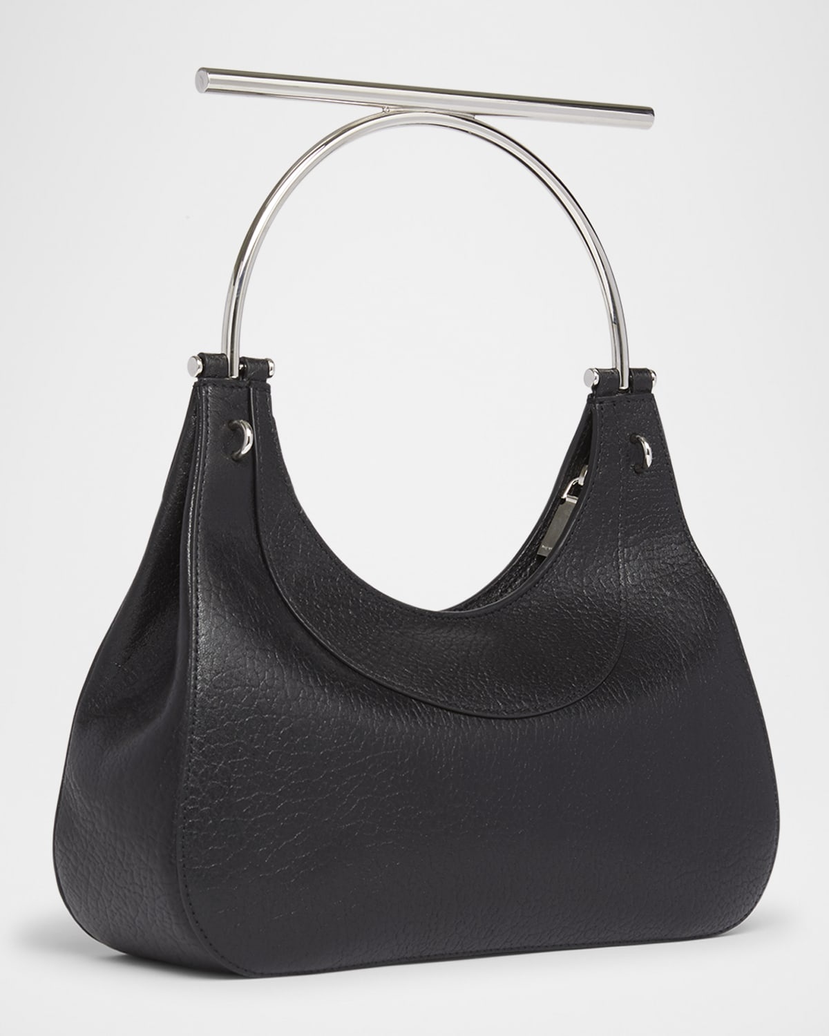 Crossbar Leather Top-Handle Bag - 6