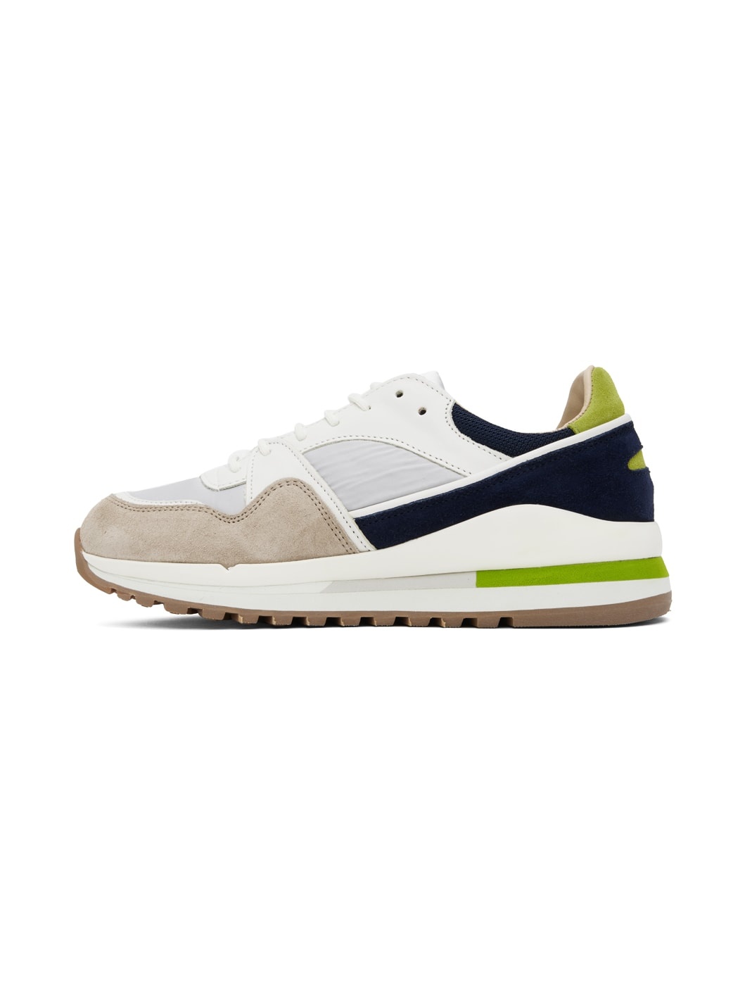 Spalwart Beige & Navy Trail Blazer Sneakers | REVERSIBLE