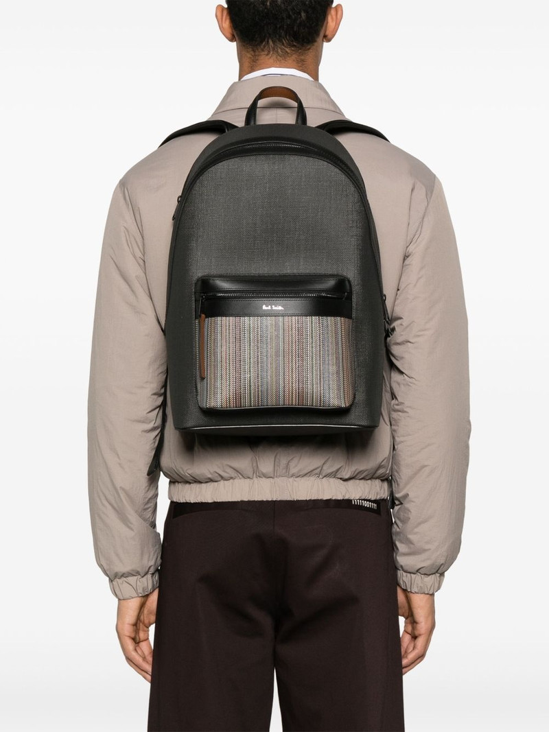 Paul Smith Signature Stripe-detail backpack outlook
