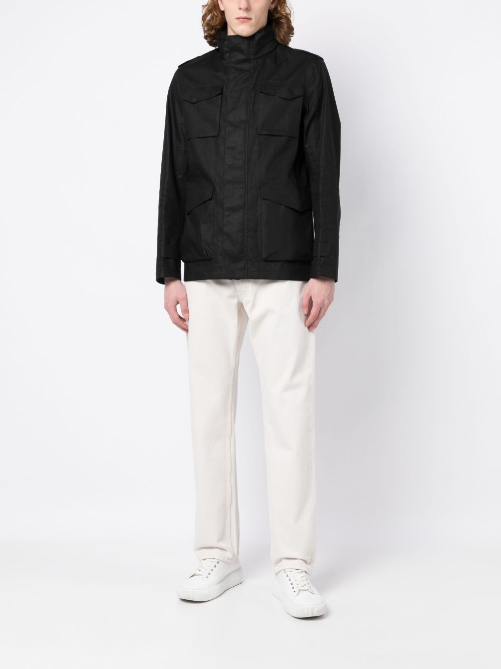 patch-pocket field jacket - 2