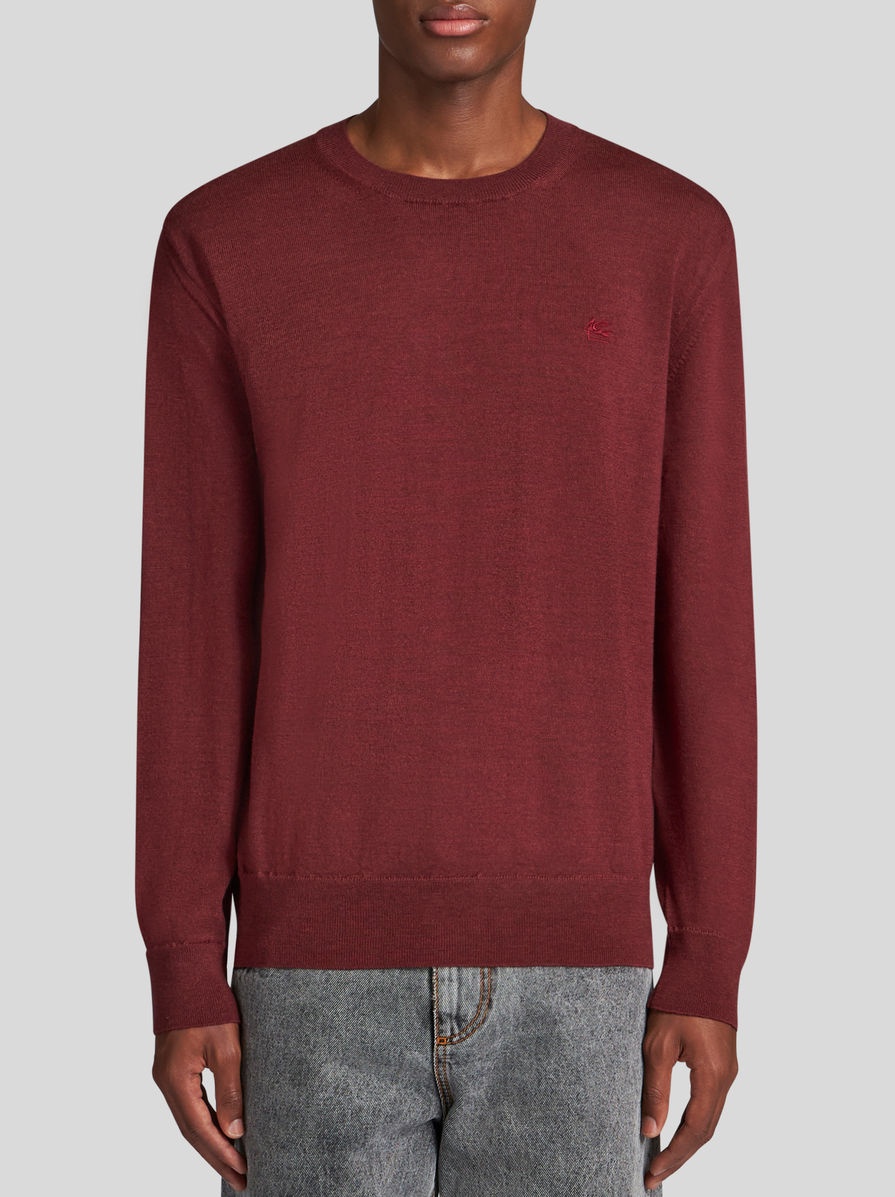 ROUND NECK WOOL JUMPER - 2