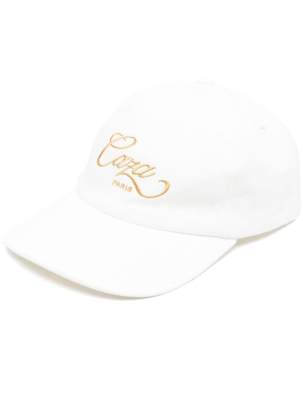 logo-embroidered cotton cap - 1