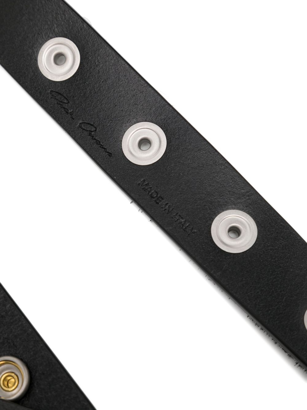 press-stud leather belt - 2