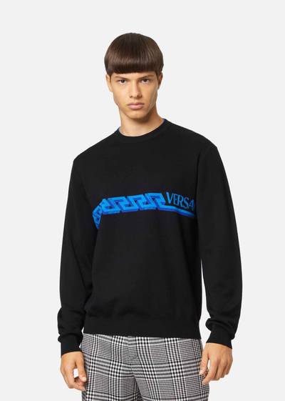 VERSACE Greca and Logo Sweater outlook