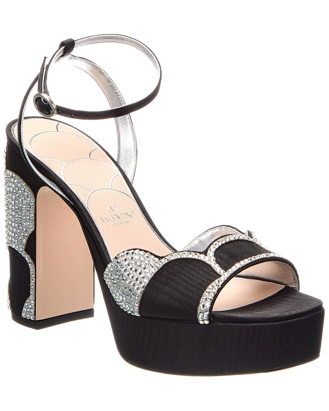 Valentino Bowow 115 Grosgrain Platform Sandal - 1