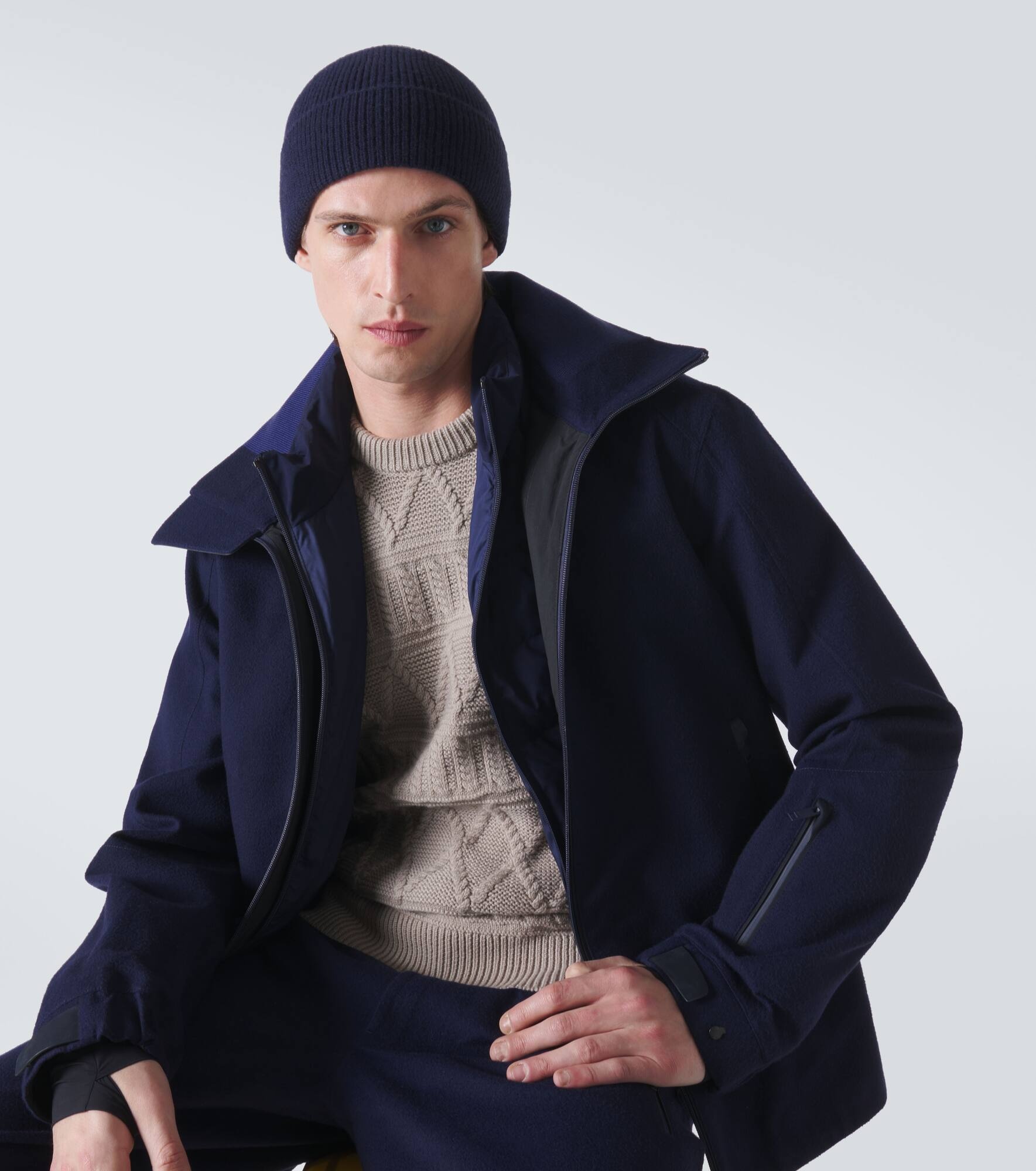 Ribbed-knit cashmere beanie - 2