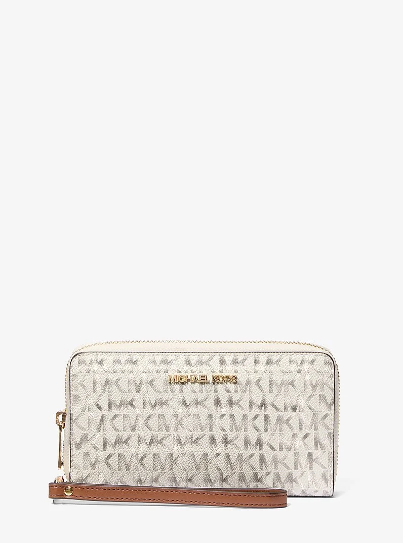 Jet Set Signature Logo Smartphone Wristlet - 1