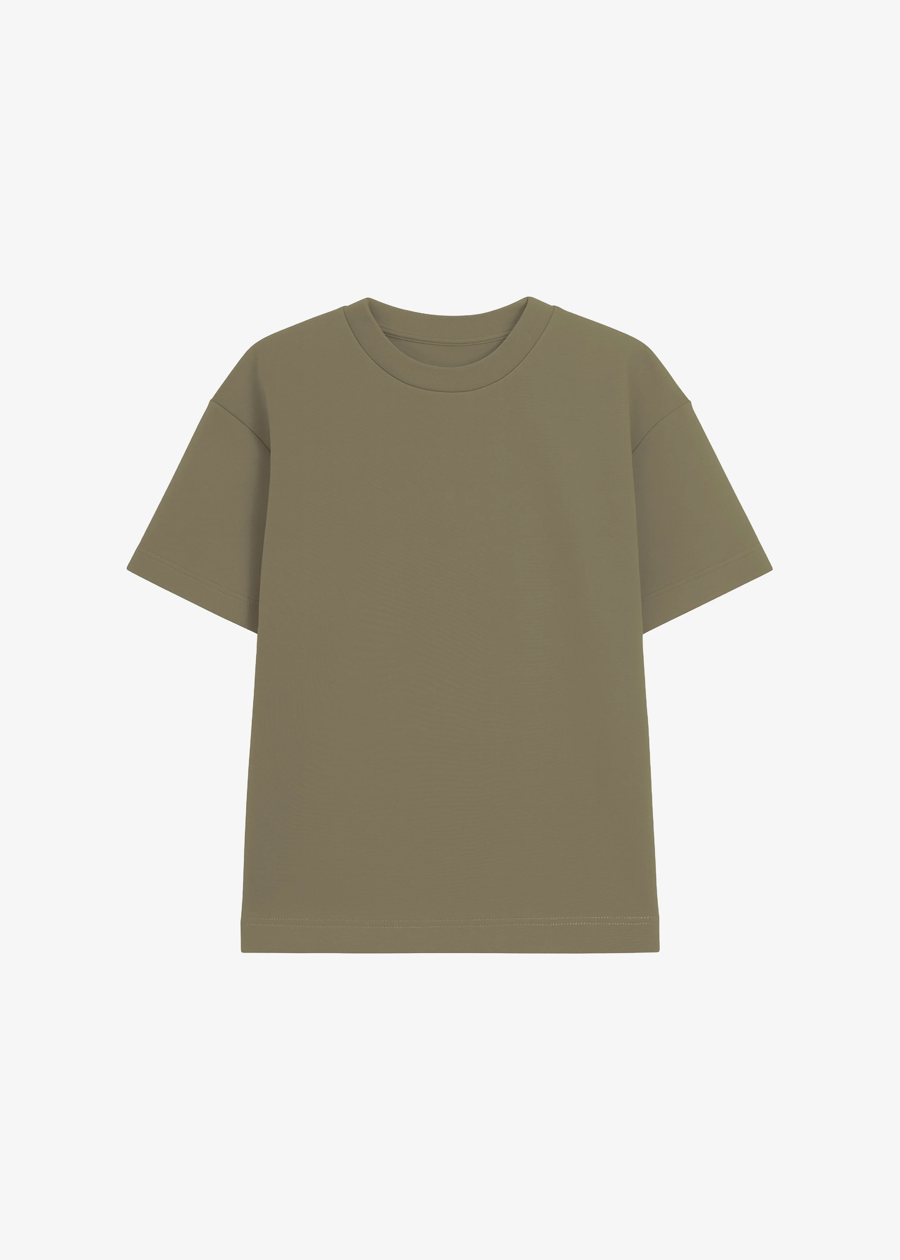 Scoob Boxy T-Shirt - Pale Olive - 1