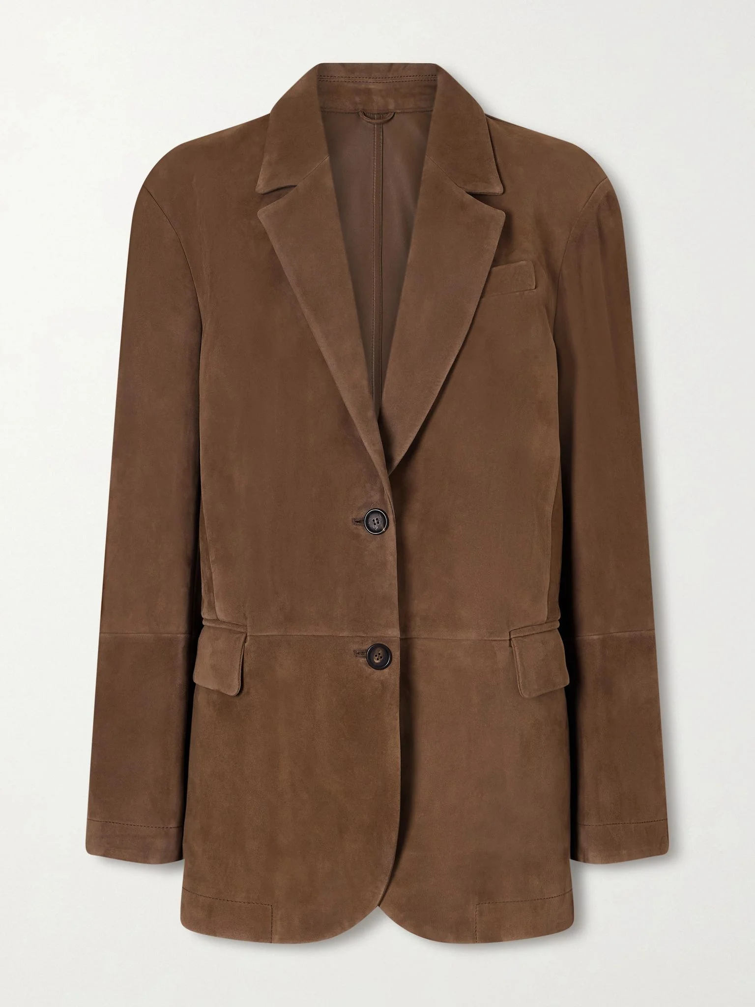 Suede blazer Brown - 1
