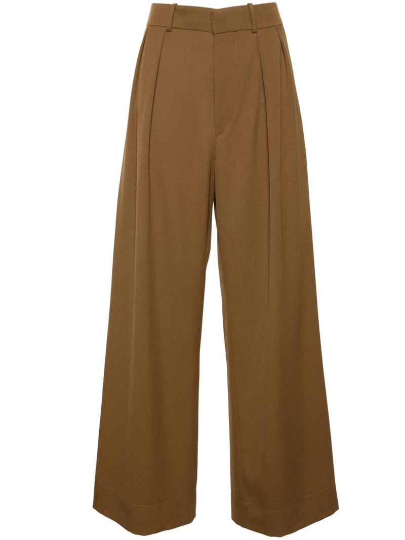 wide-leg virgin wool trousers 1