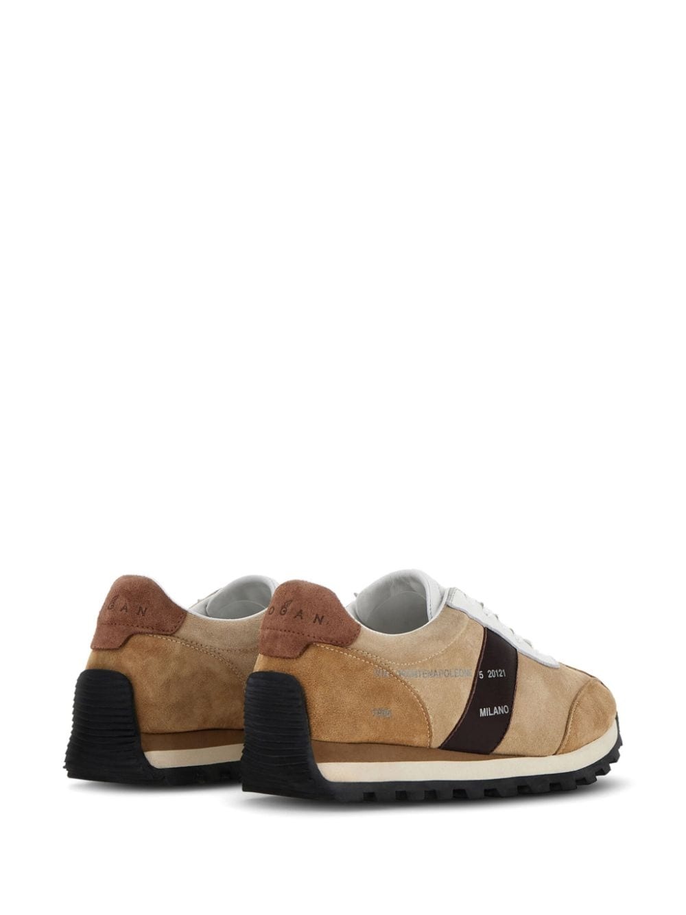 H671 panelled suede sneakers - 3