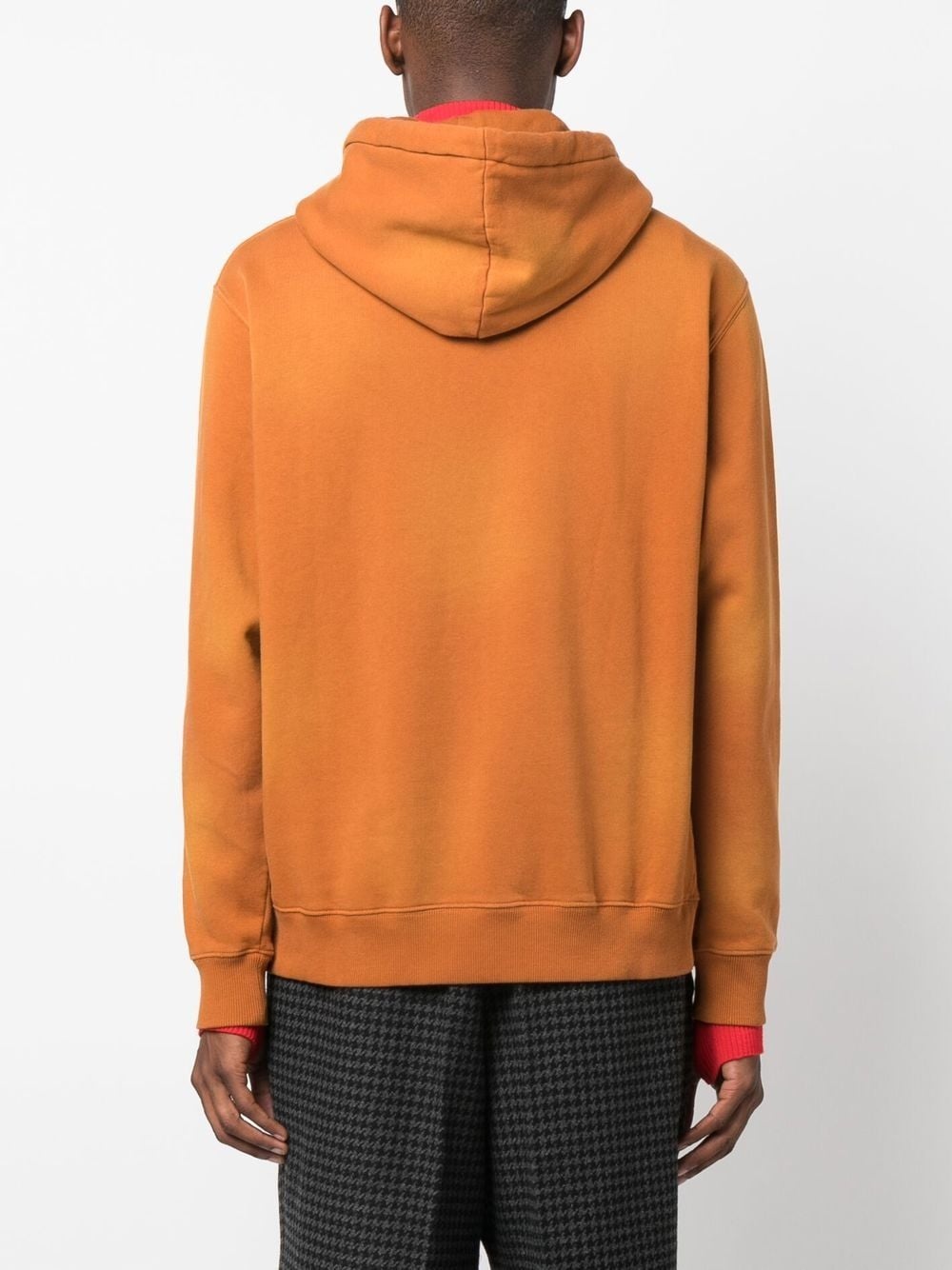 chest logo-patch detail hoodie - 8