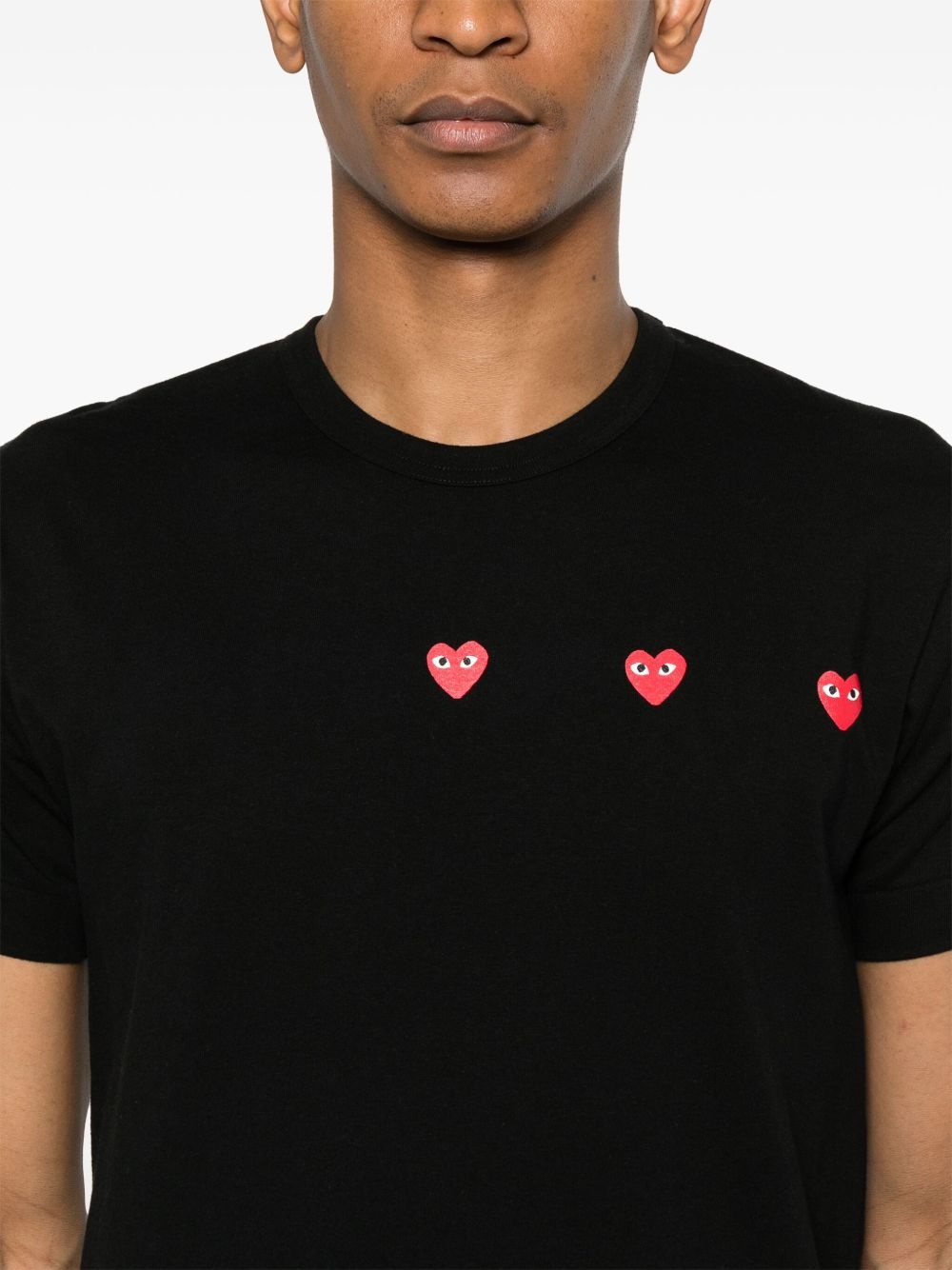 heart-print cotton T-shirt - 5