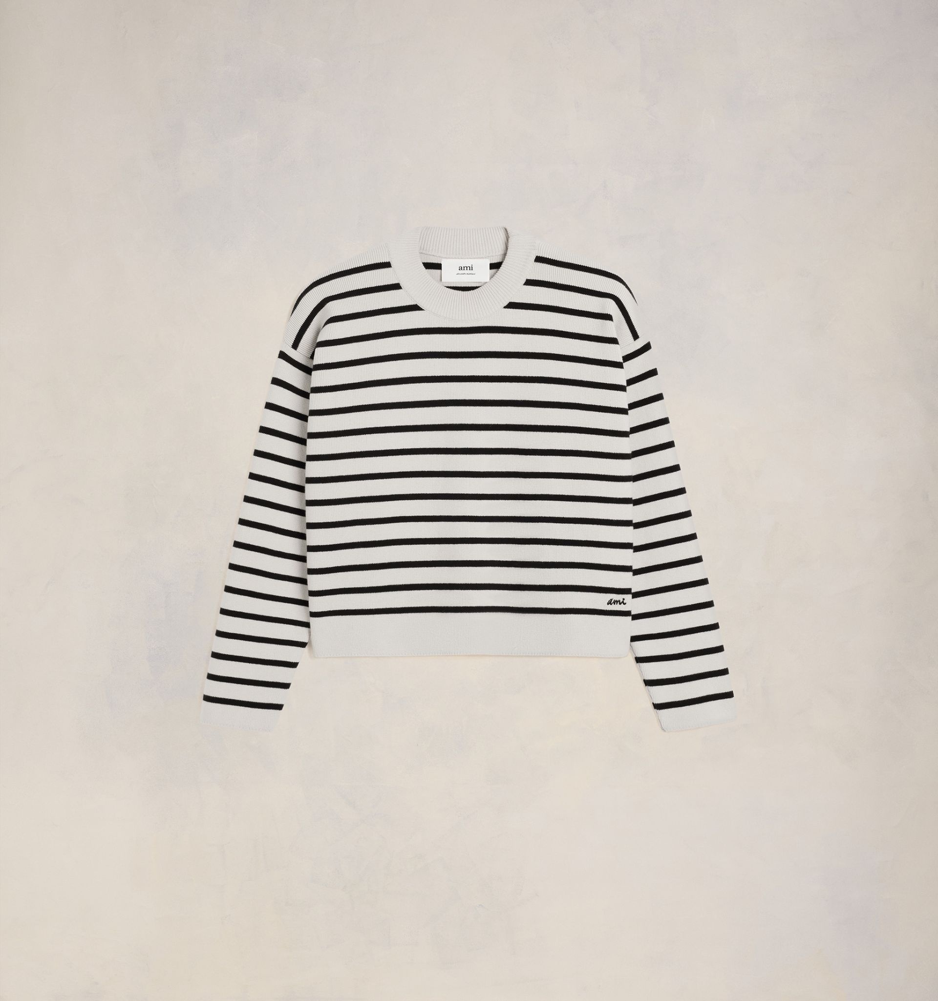 Ami Embroidery Sailor Crewneck Sweater - 1