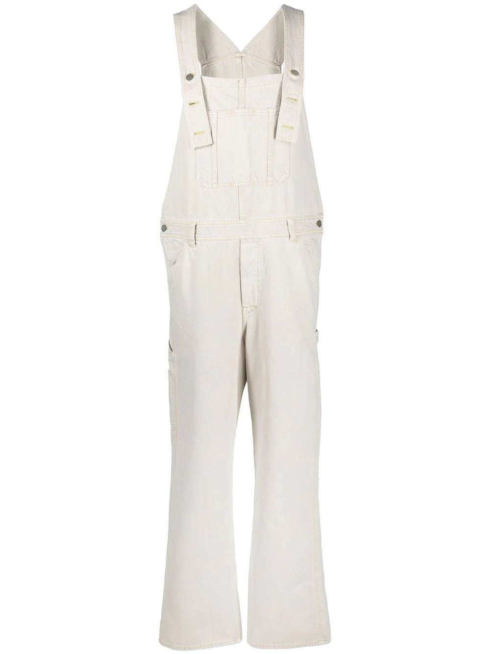 multi-pocket organic-cotton dungarees - 1