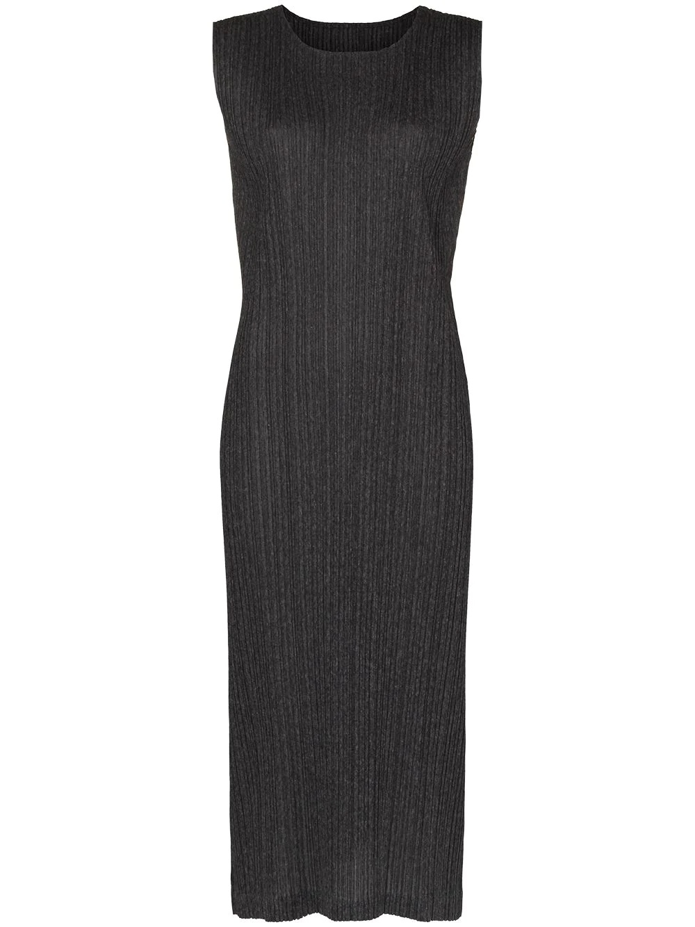 sleeveless pleated midi dress - 1