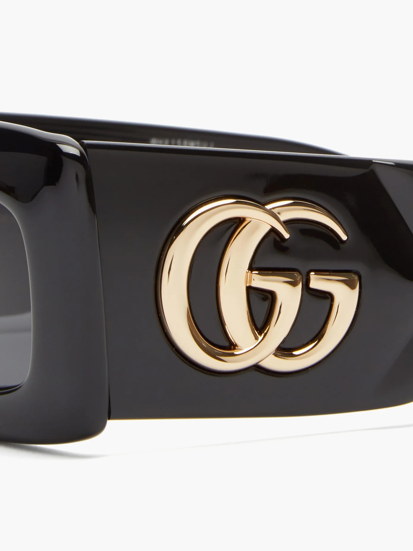 GG-logo quilted square acetate sunglasses - 2