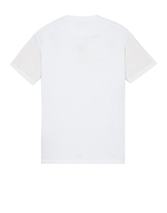 23857 COTTON JERSEY_GARMENT DYED 'FISSATO' TREATMENT WHITE - 2