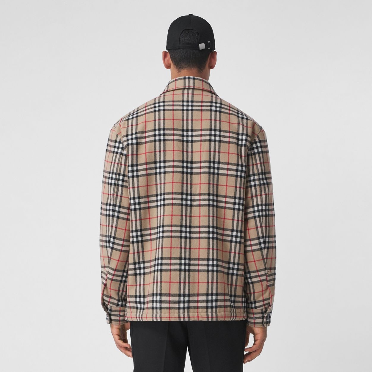 Vintage Check Wool Cotton Overshirt - 3