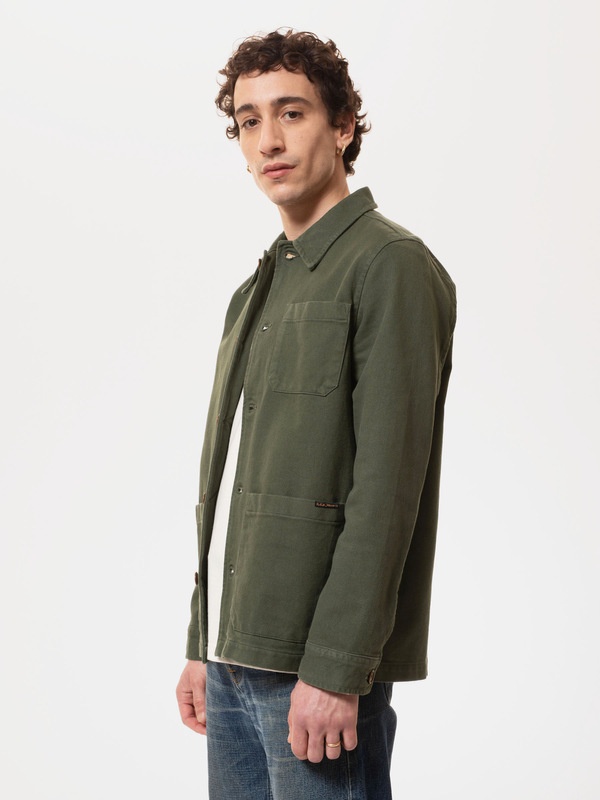 Barney Worker Jacket Olive - 4