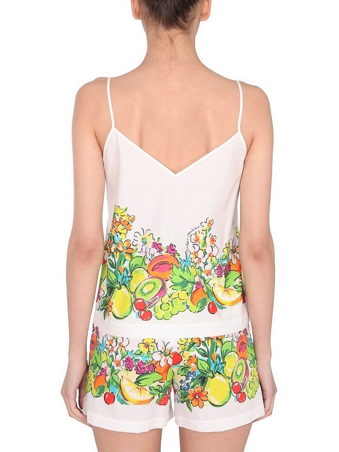 Flower And Fruit Print Top - 2