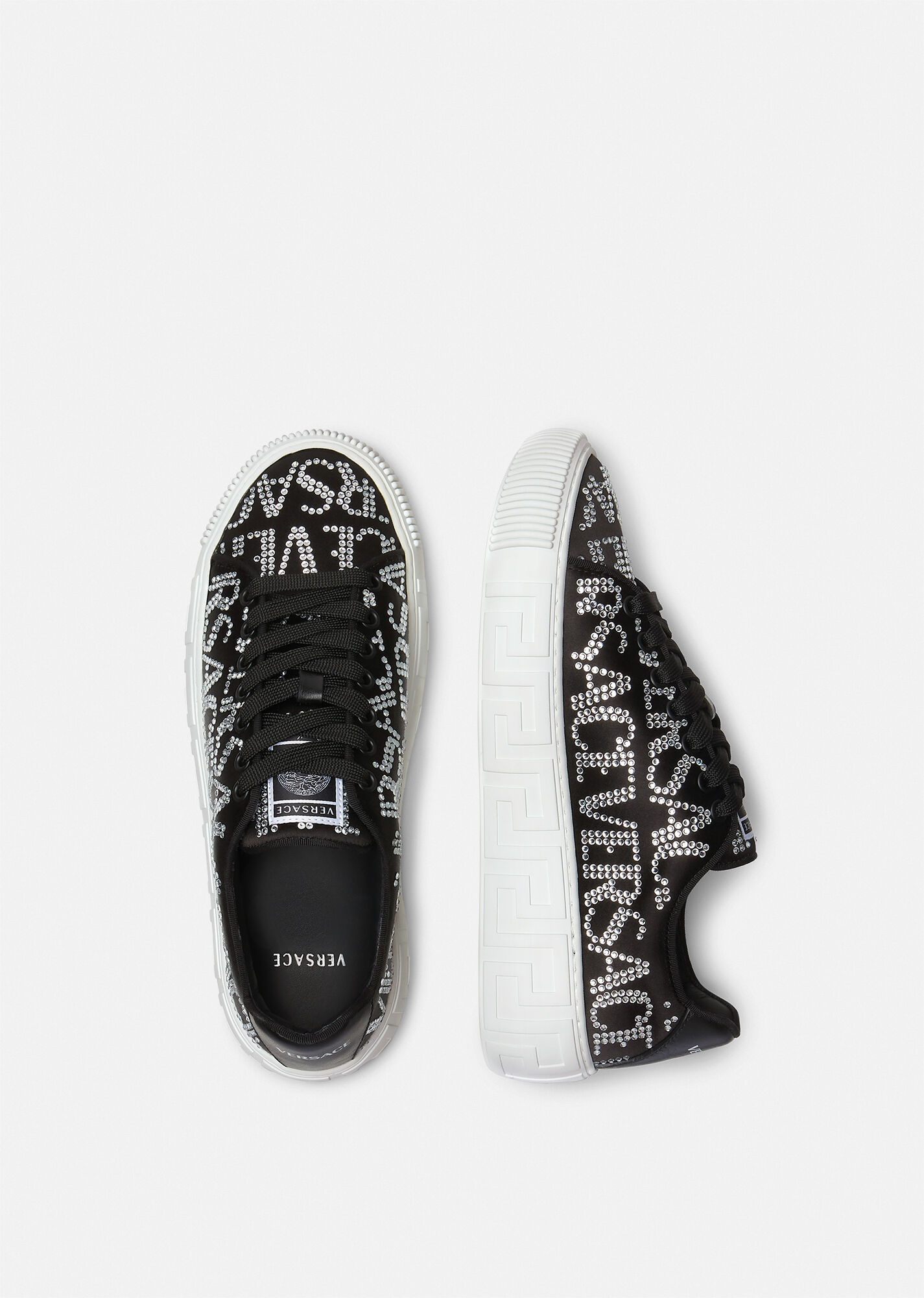 Crystal Versace Allover Greca Trainers - 3