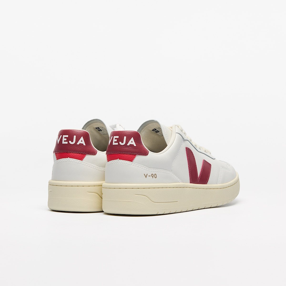 V-90 LEATHER WHITE MARSALA - 3