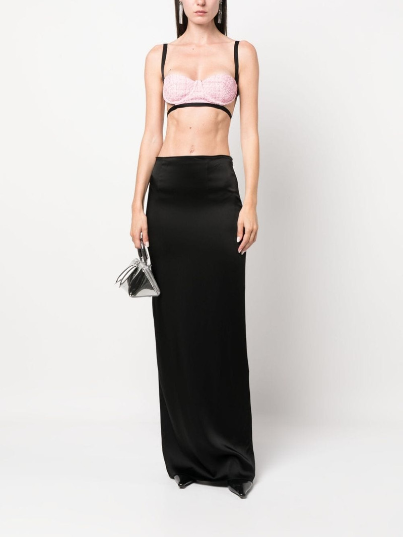 GCDS tweed bra top outlook